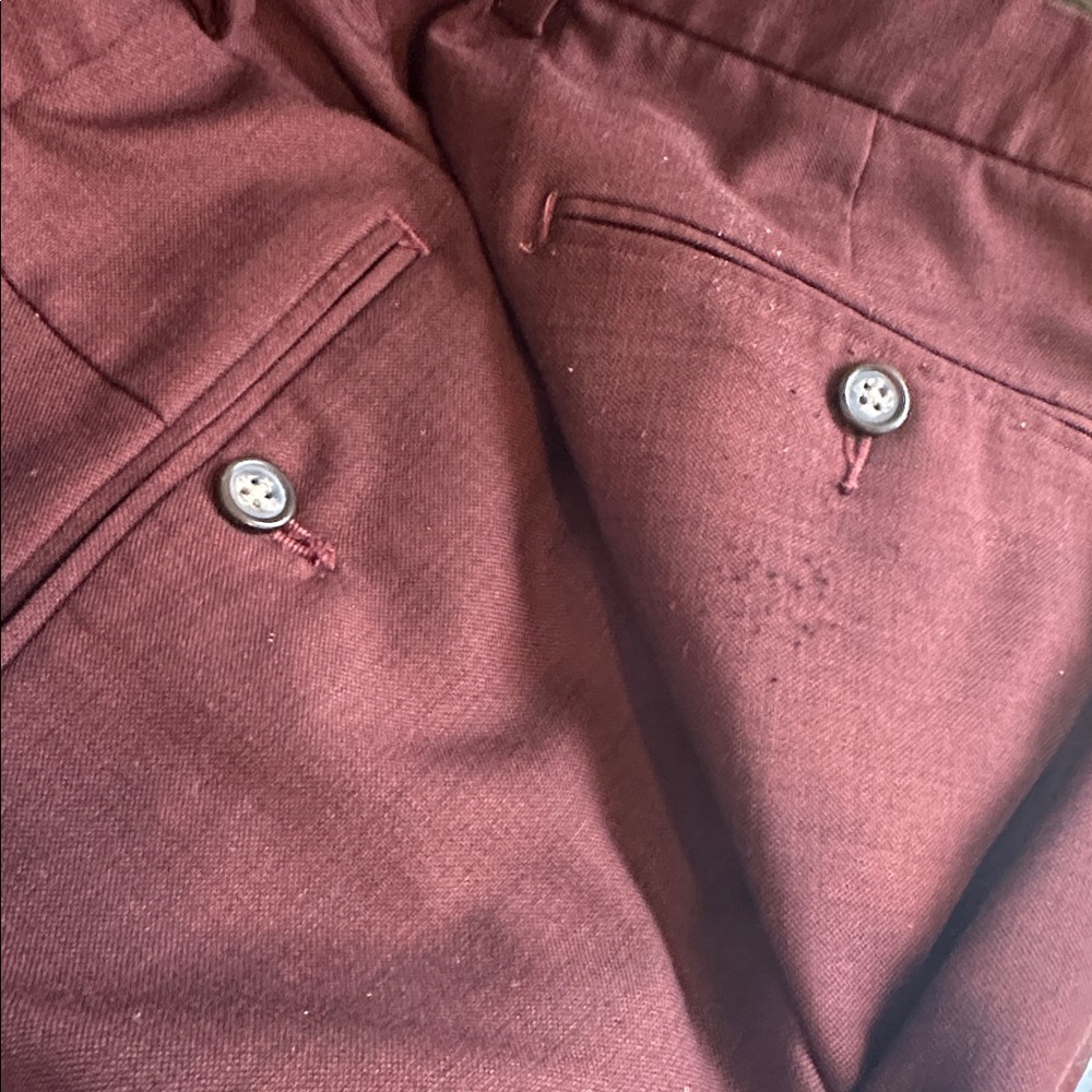 J.Crew Ludlow Slim-Fit, Stretch 4-Season Wool Pants in Mahogany , 31 X 32 - Picture 8 of 8